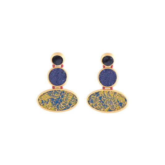 SILK GOLD PLATED SILVER EARRINGS
