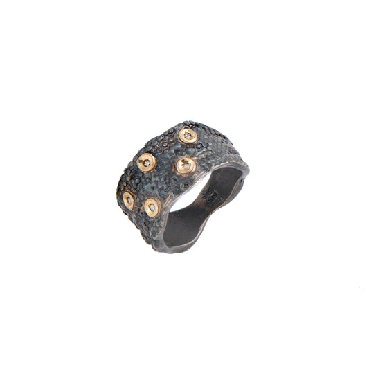 BROWN DIAMONDS 0,10ct RING