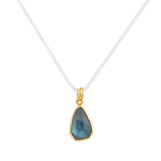 BLUE TOPAZ 7,5ct PENDANT