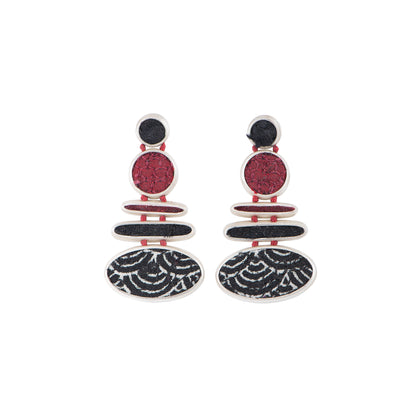 SILK SILVER EARRINGS