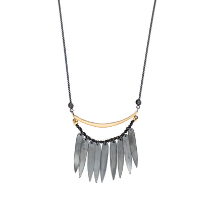 BLACK WINGS NECKLACE