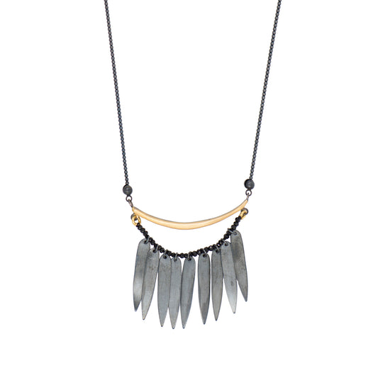 BLACK WINGS NECKLACE