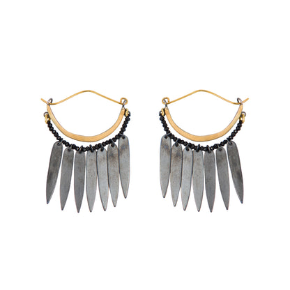 BLACK WINGS EARRINGS