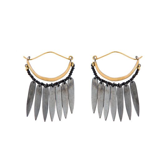 BLACK WINGS EARRINGS