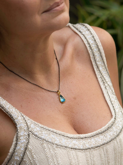 BLUE TOPAZ 7,5ct PENDANT