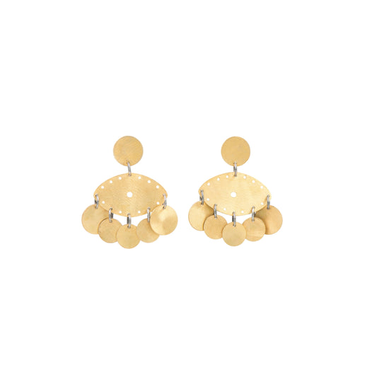 GOLD PLATED SILVER EARRINGS