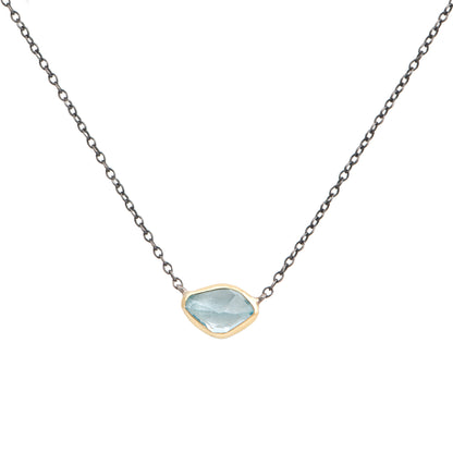 AQUA MARINA 5ct NECKLACE