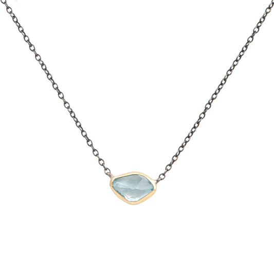 AQUA MARINA 5ct NECKLACE