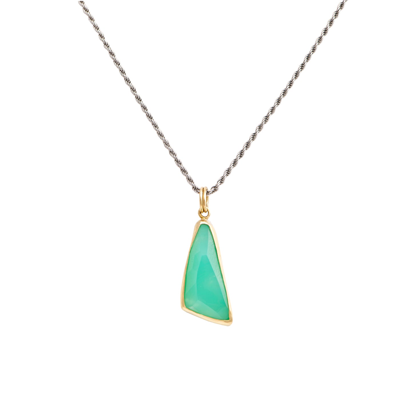 CHRYSOPRASE 10ct PENDANT