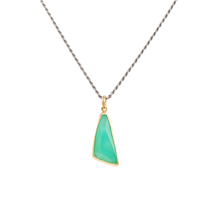 CHRYSOPRASE 10ct PENDANT