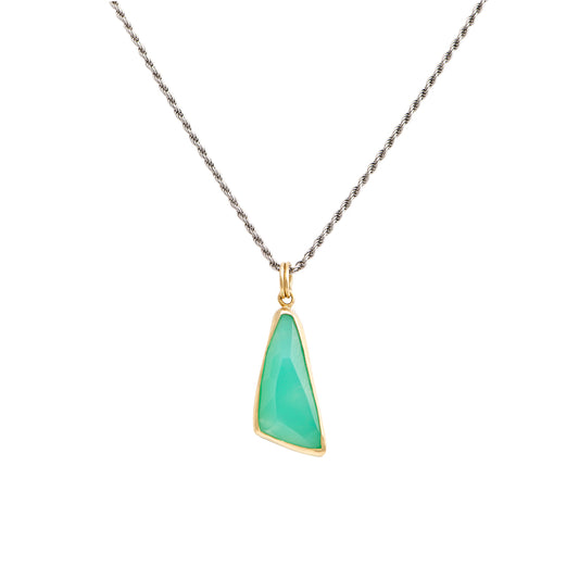 CHRYSOPRASE 10ct PENDANT