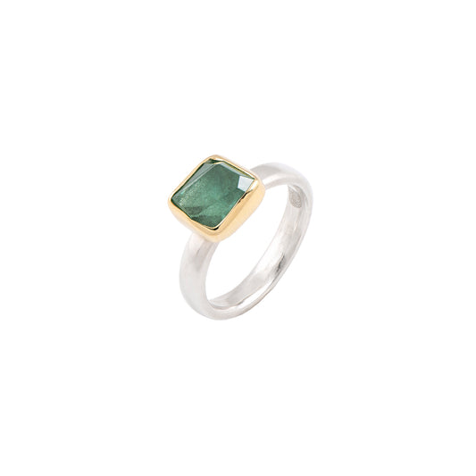GREEN TOURLINE 4ct RING
