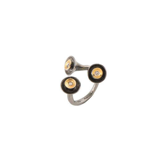 BROWN DIAMONDS 0,06ct RING