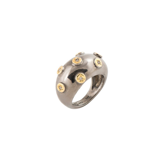 BROWN DIAMONDS 0,14ct RING